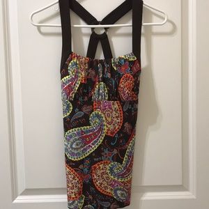 A. Byer paisley multicolor dressy top - small